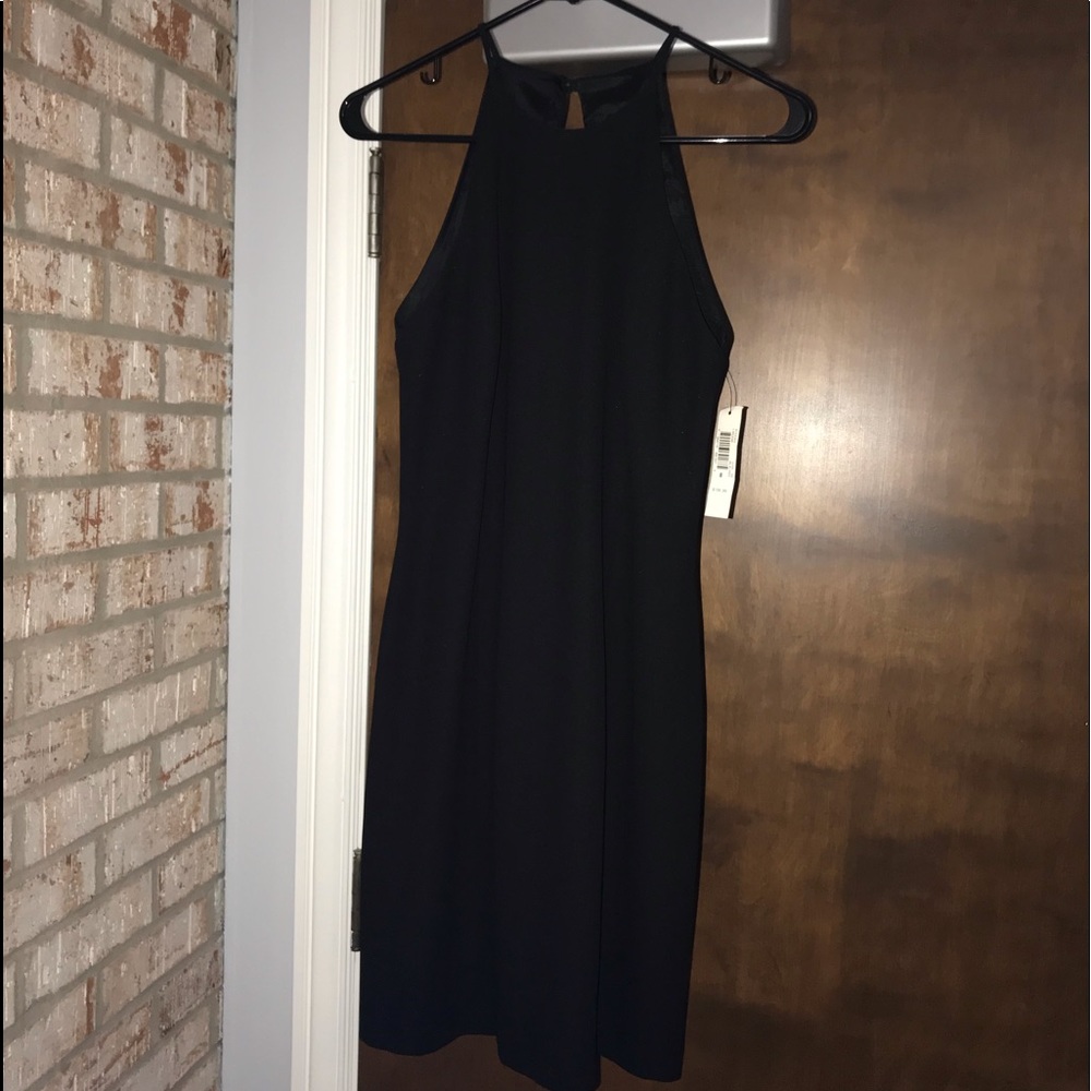 NWT Laundry by Shelli Segal Black Slinky Dress